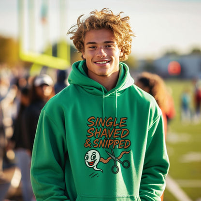 Single Shaved and Snipped Graphic Hoodie
