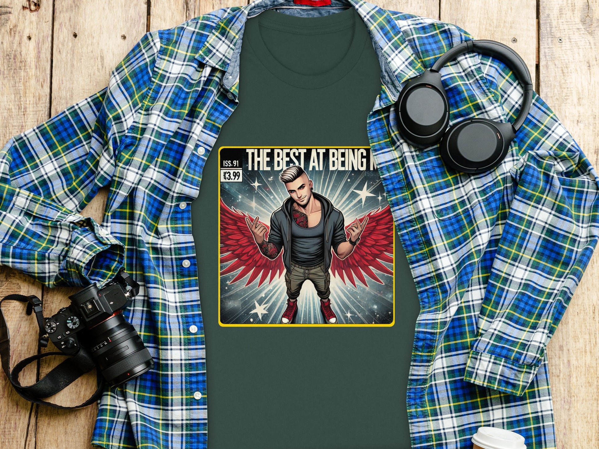 The Best at Being Red Winged Man Printed T-Shirt product