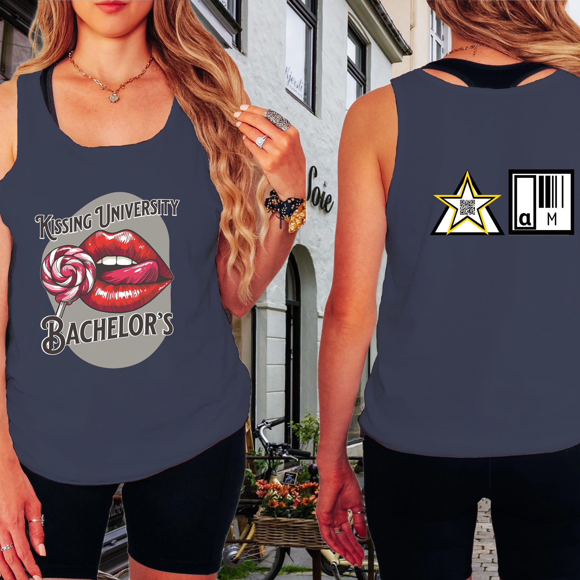 Kissing University Bachelor's Graphic Tank Top Product