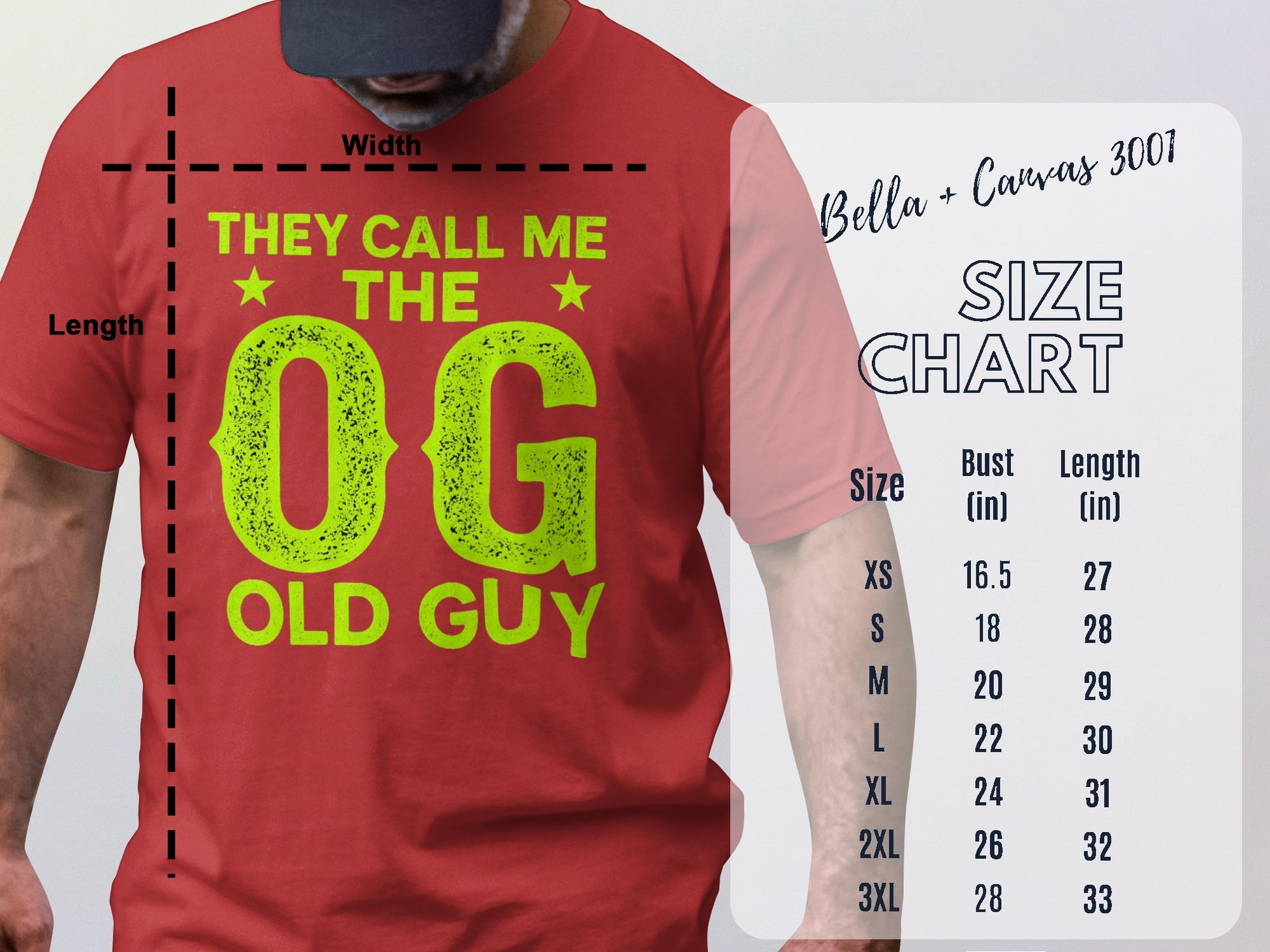 They Call Me The OG Old Guy Graphic T-shirt