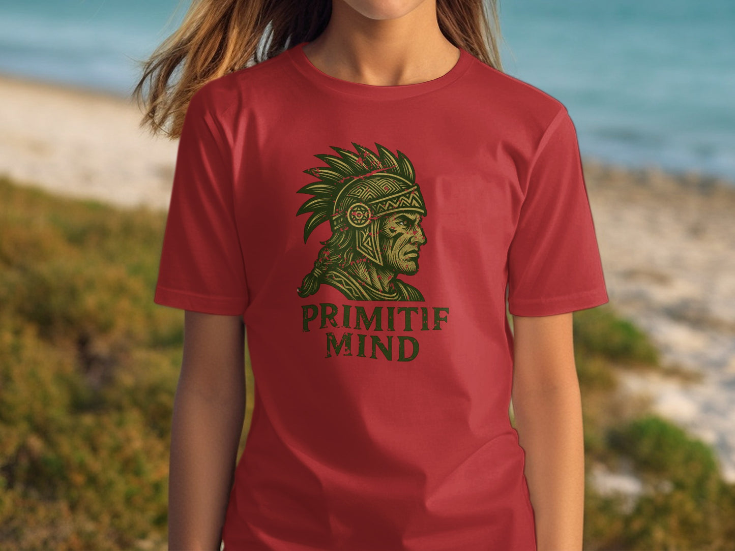 Primitif Mind Graphic Print Red T-Shirt Product Type