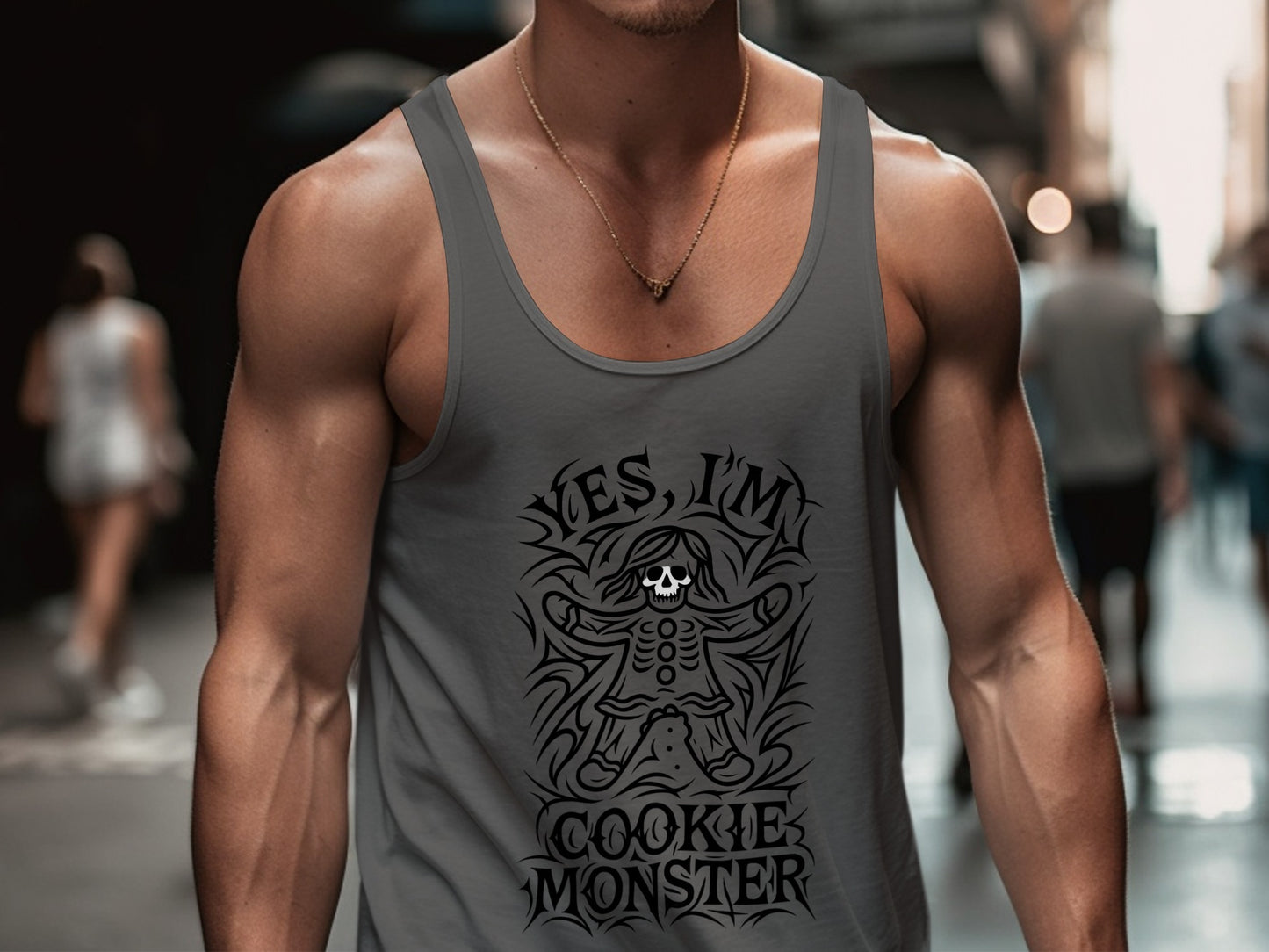 Yes I'm Cookie Monster Graphic Tank Top product type