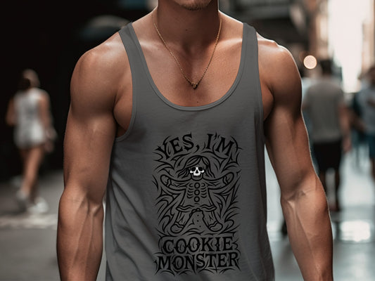 Yes I'm Cookie Monster Graphic Tank Top product type