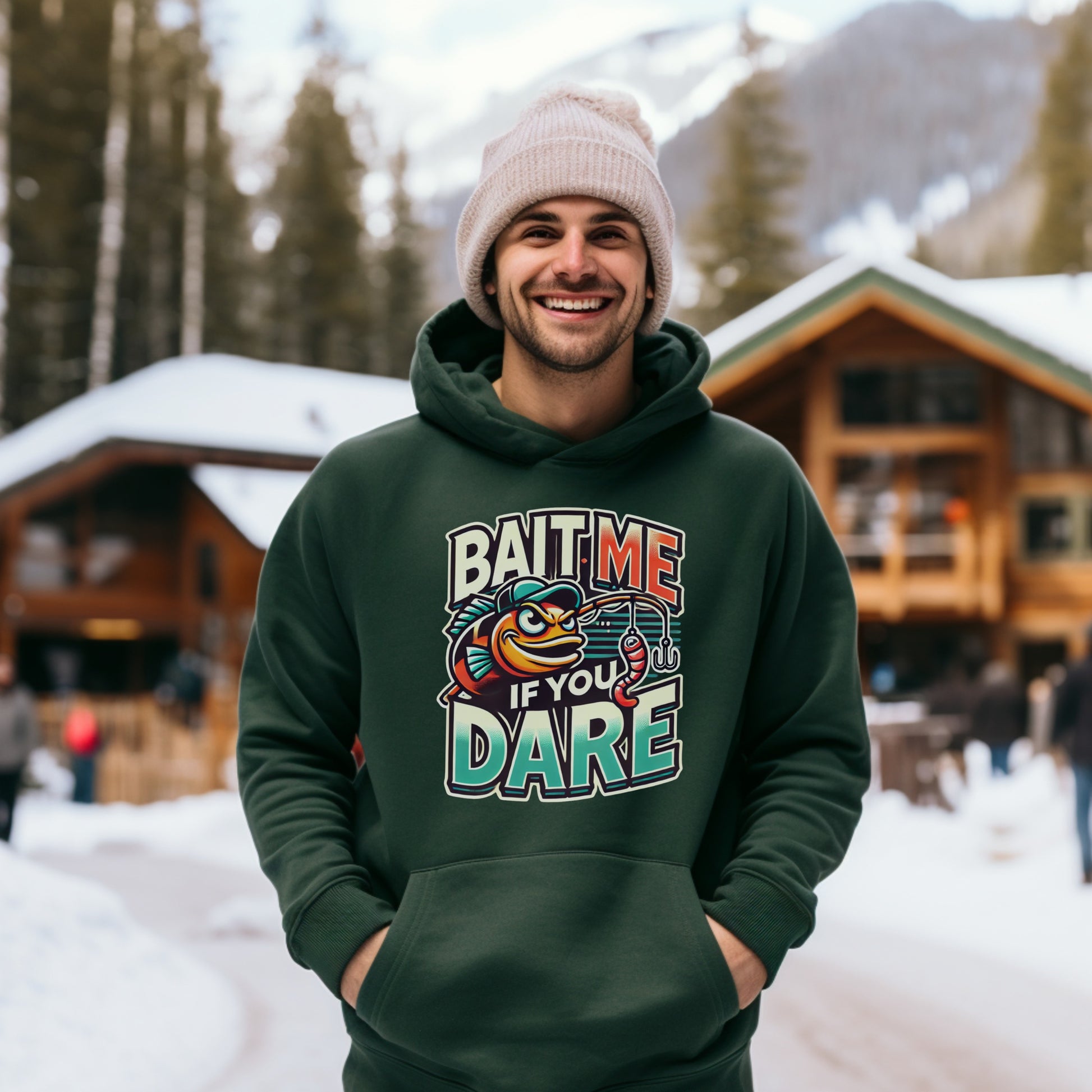 Bait Me If You Dare Fun Graphic Hoodie product