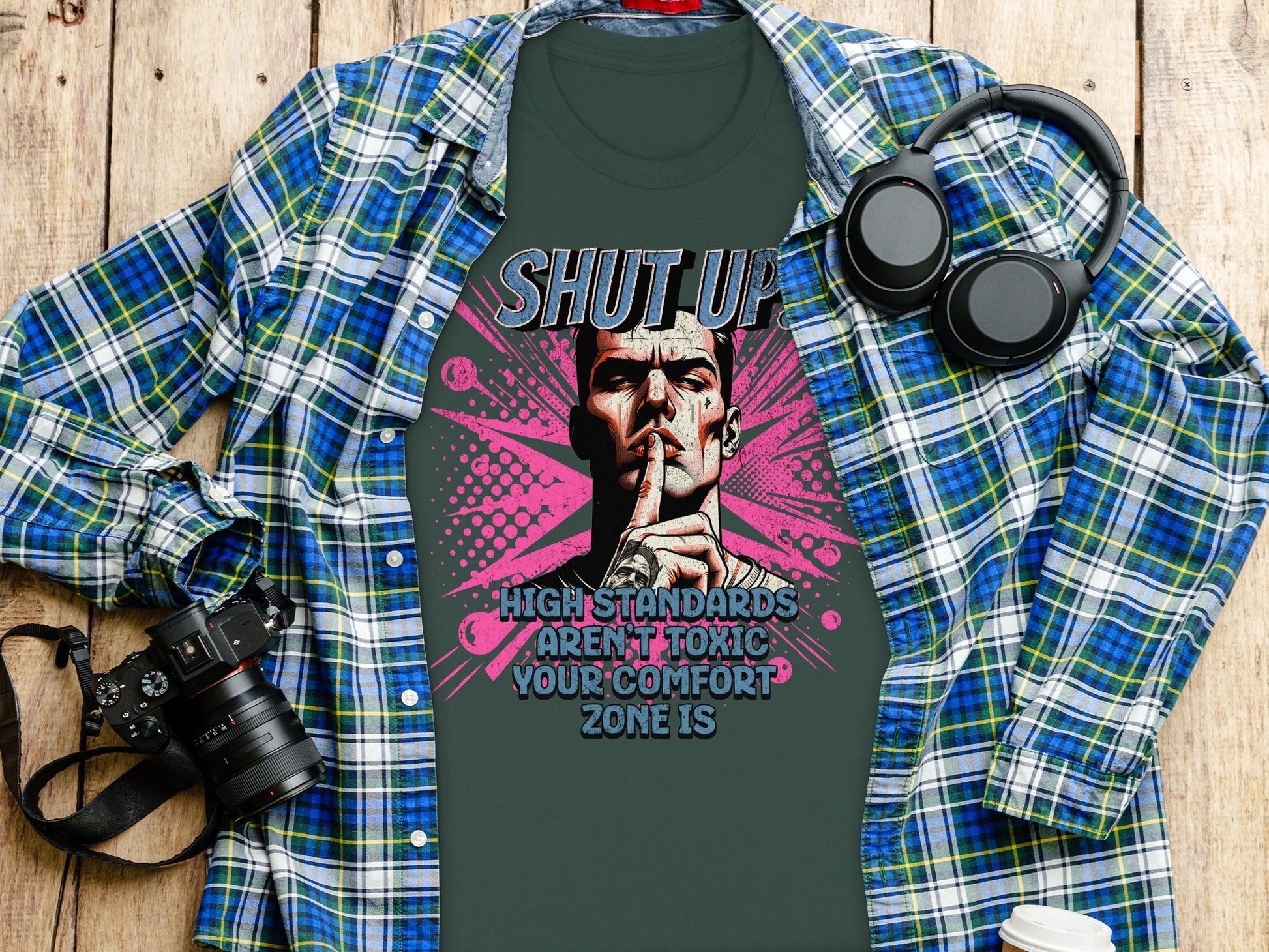 Shirt with Motivational Quote for Casual Fashion product