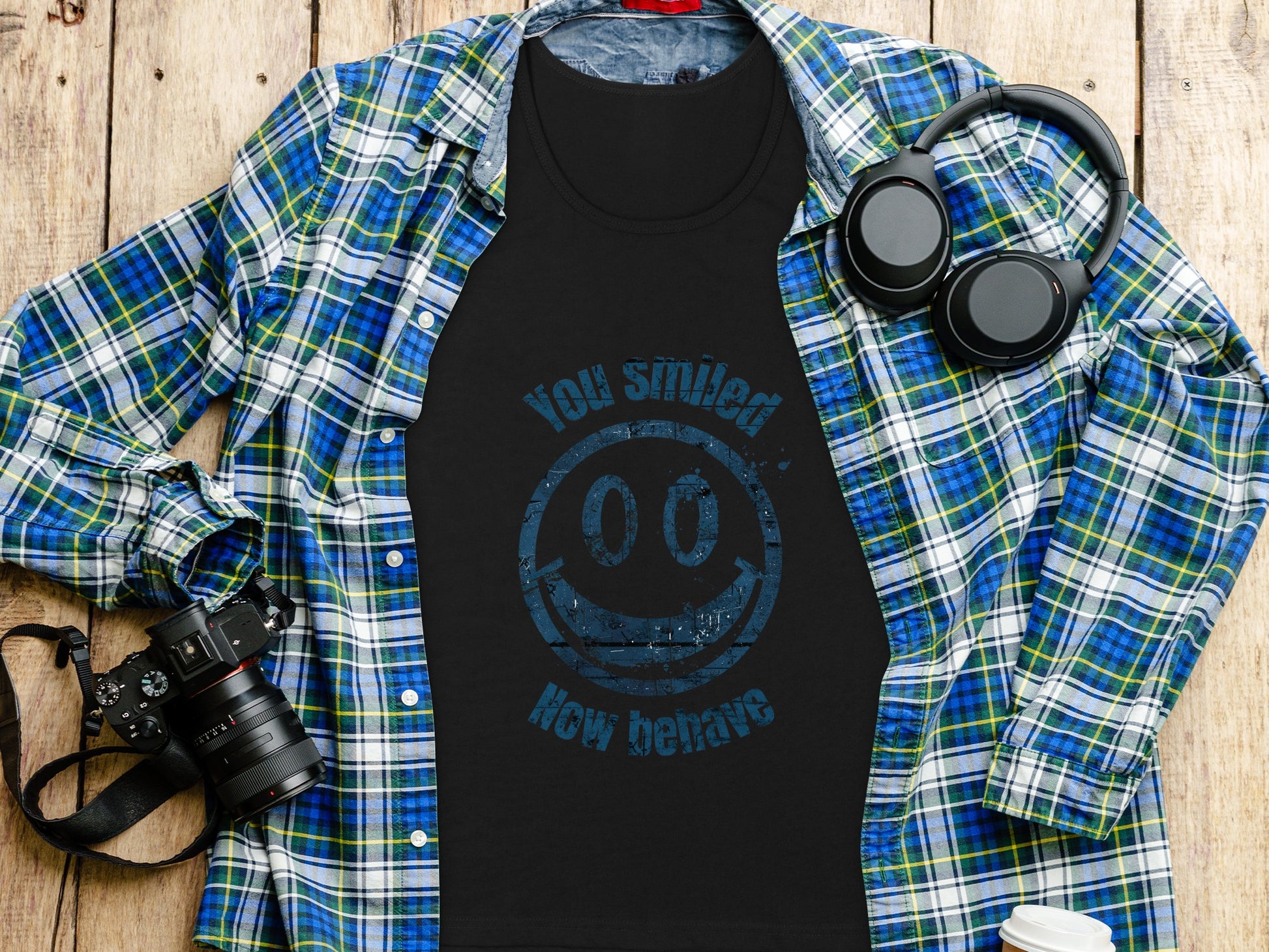 You Smiled Now Behave Printed T-shirt product type