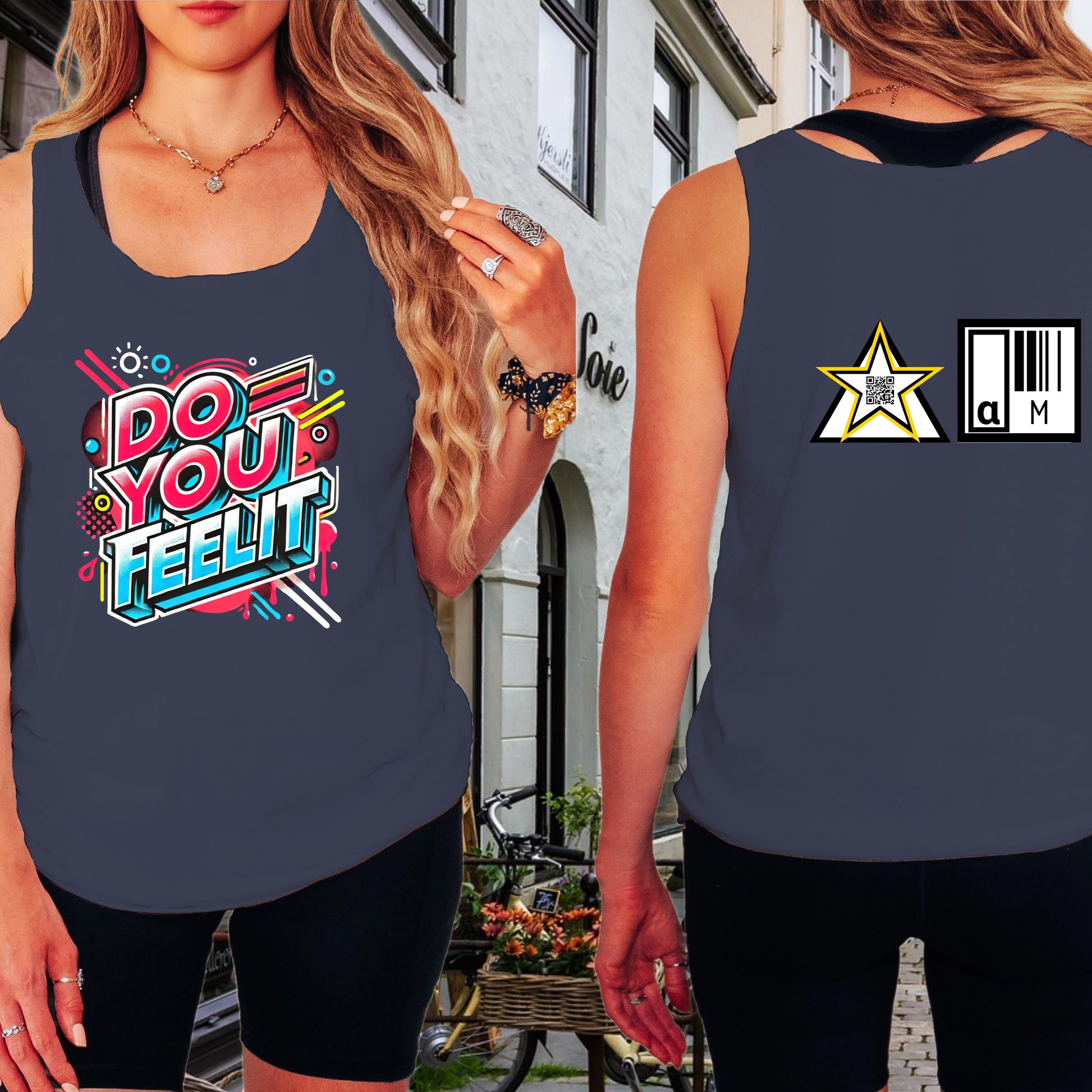 Do You Feel It Colorful Graphic Tank Top product