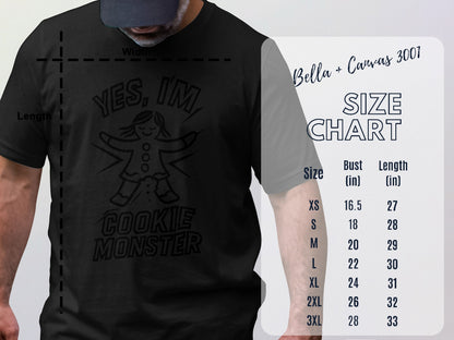 Yes I'm Cookie Monster Graphic T-Shirt Funny product