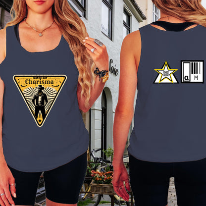 Charisma Warning Graphic Racerback Tank product