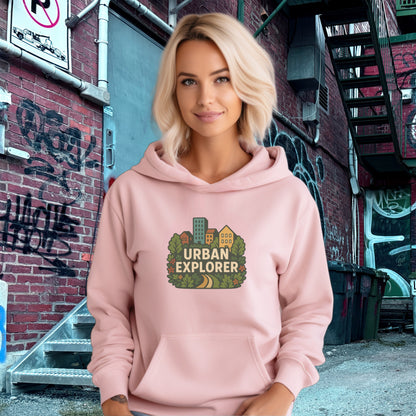 Urban Explorer Pink Hoodie for Adventurous Souls