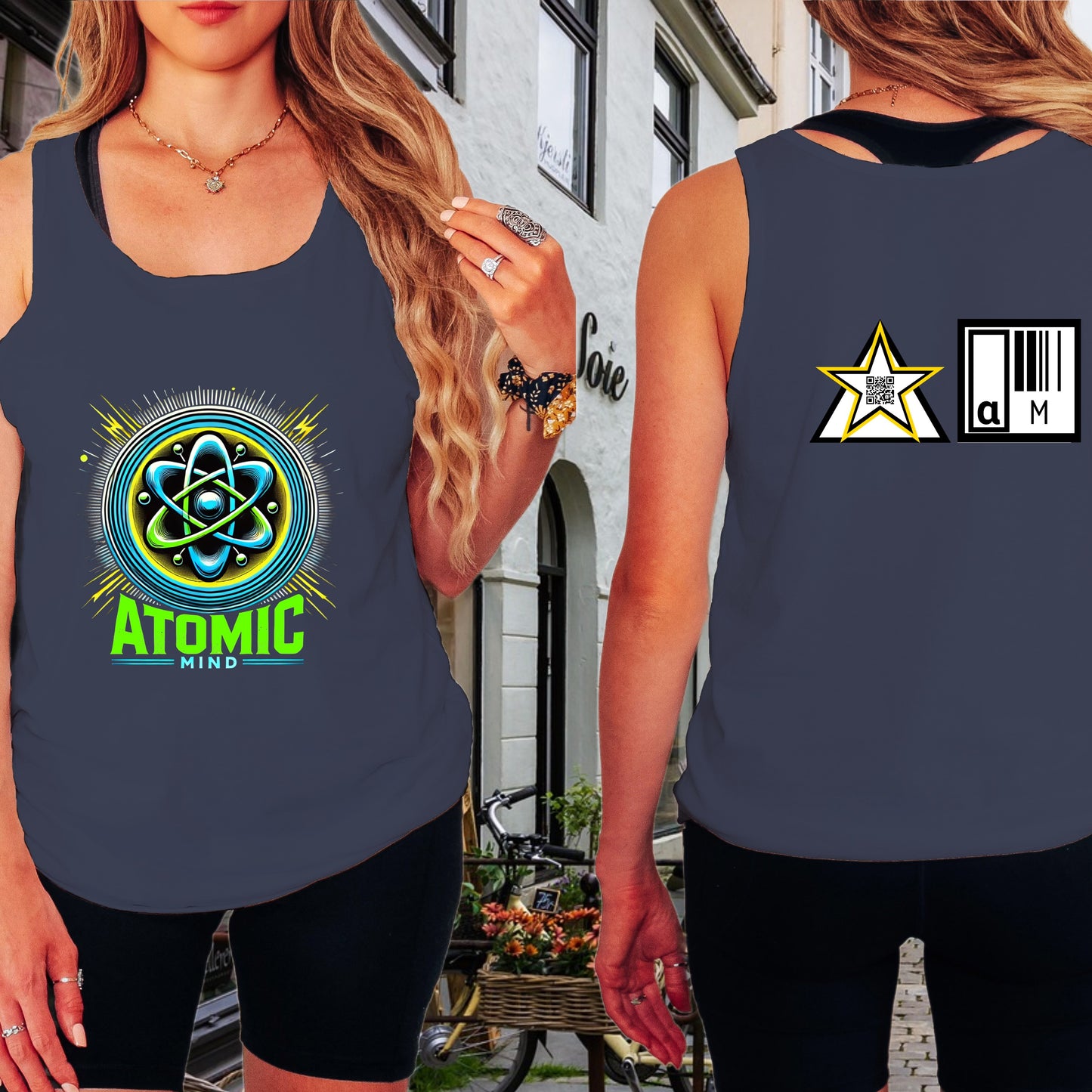 Atomic Mind Graphic Sleeveless Tank Top product type