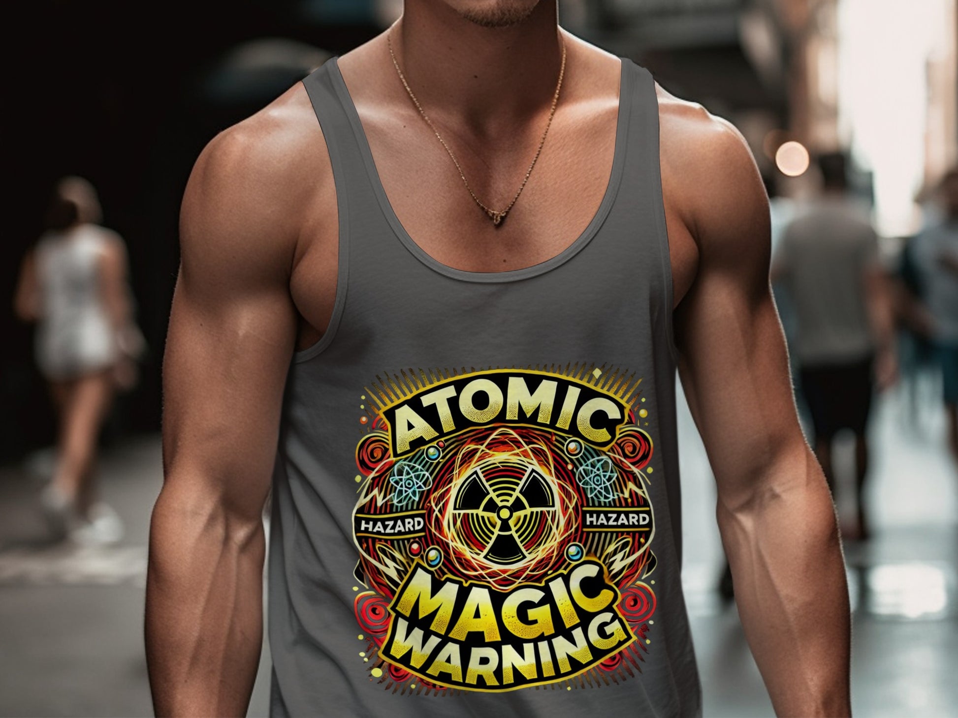 Atomic Magic Warning Hazard Graphic Tank Top Product