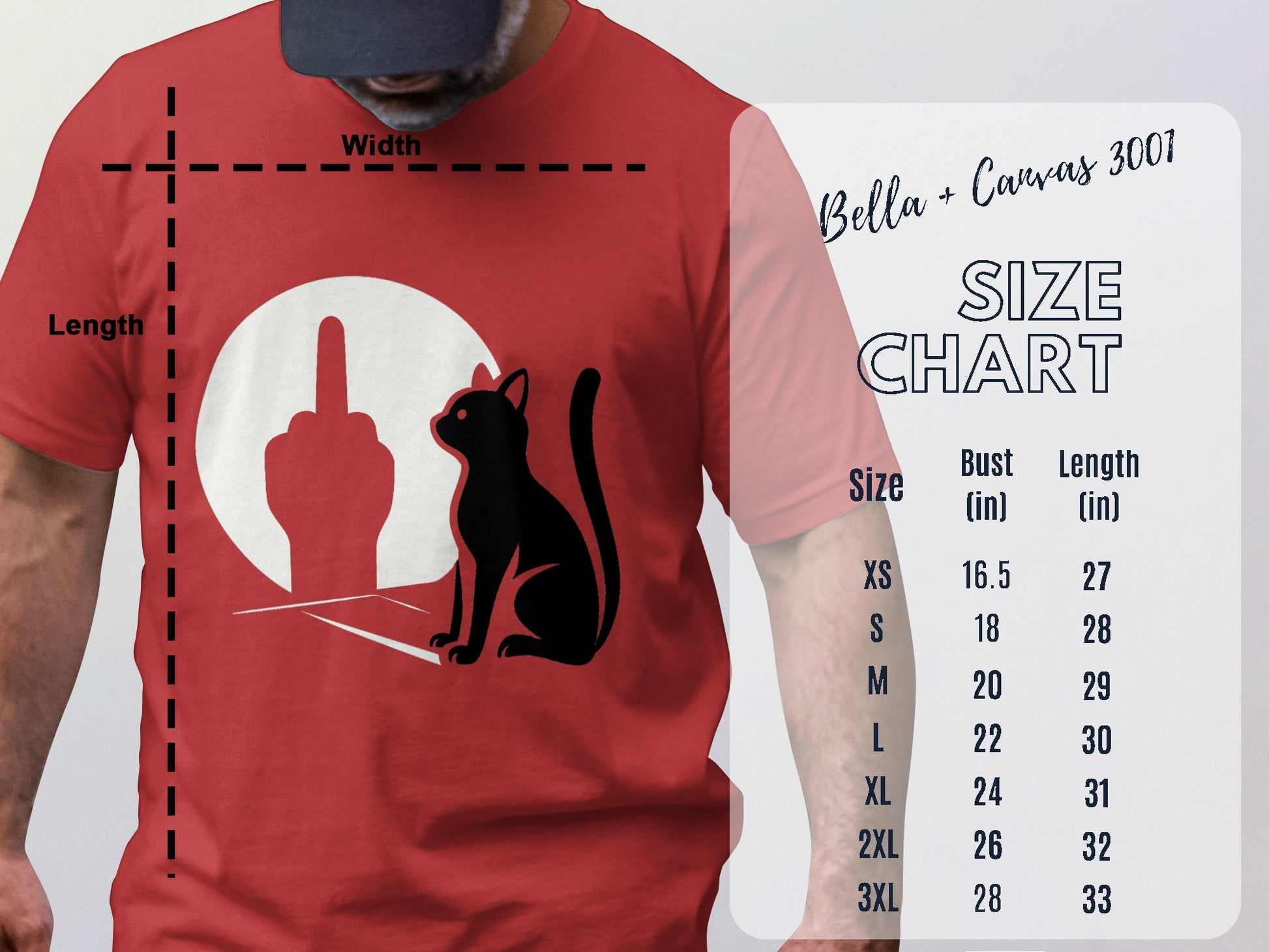 Funny Cat Middle Finger Graphic T-Shirt for All Sizes