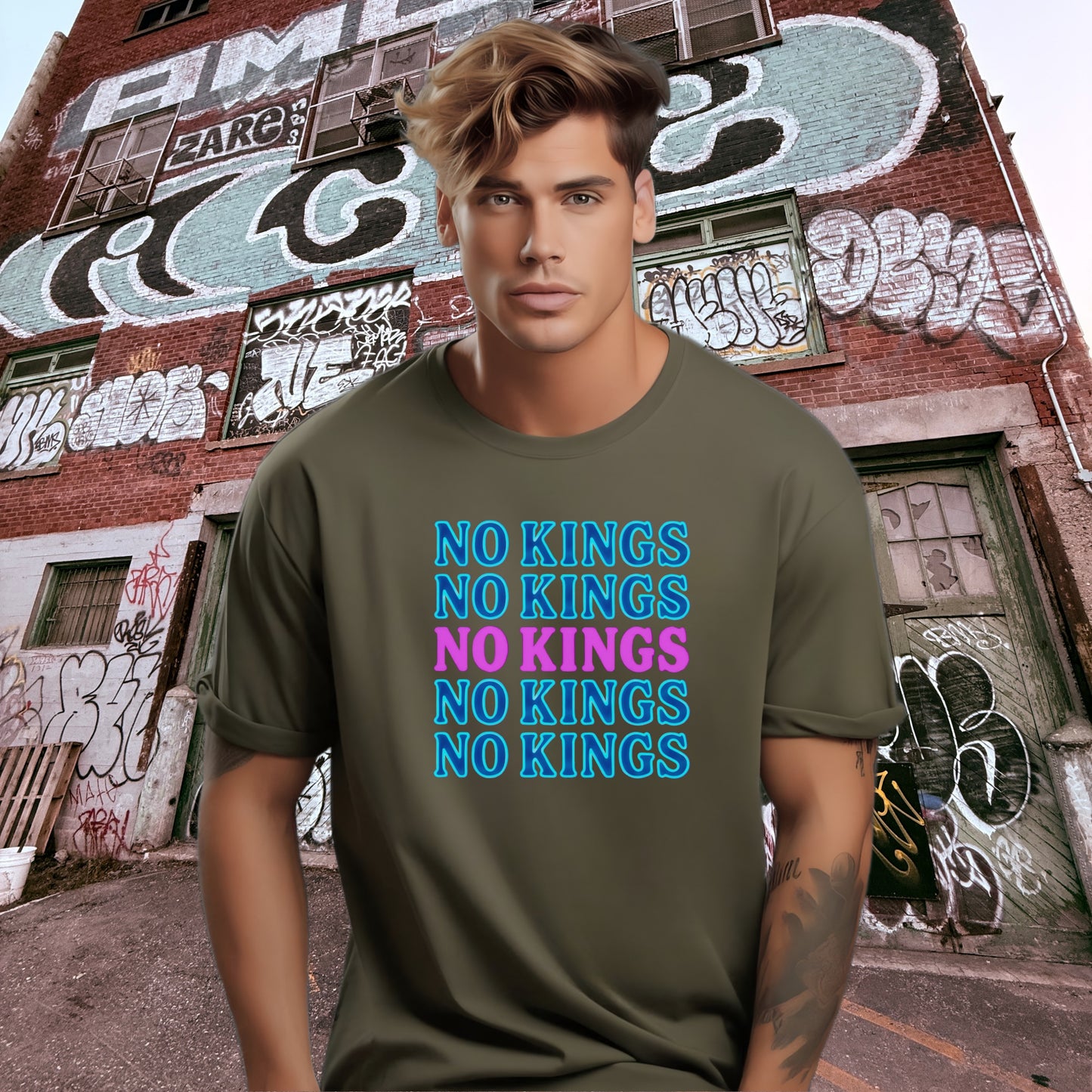 Stylish No Kings No Kings Graphic Tee