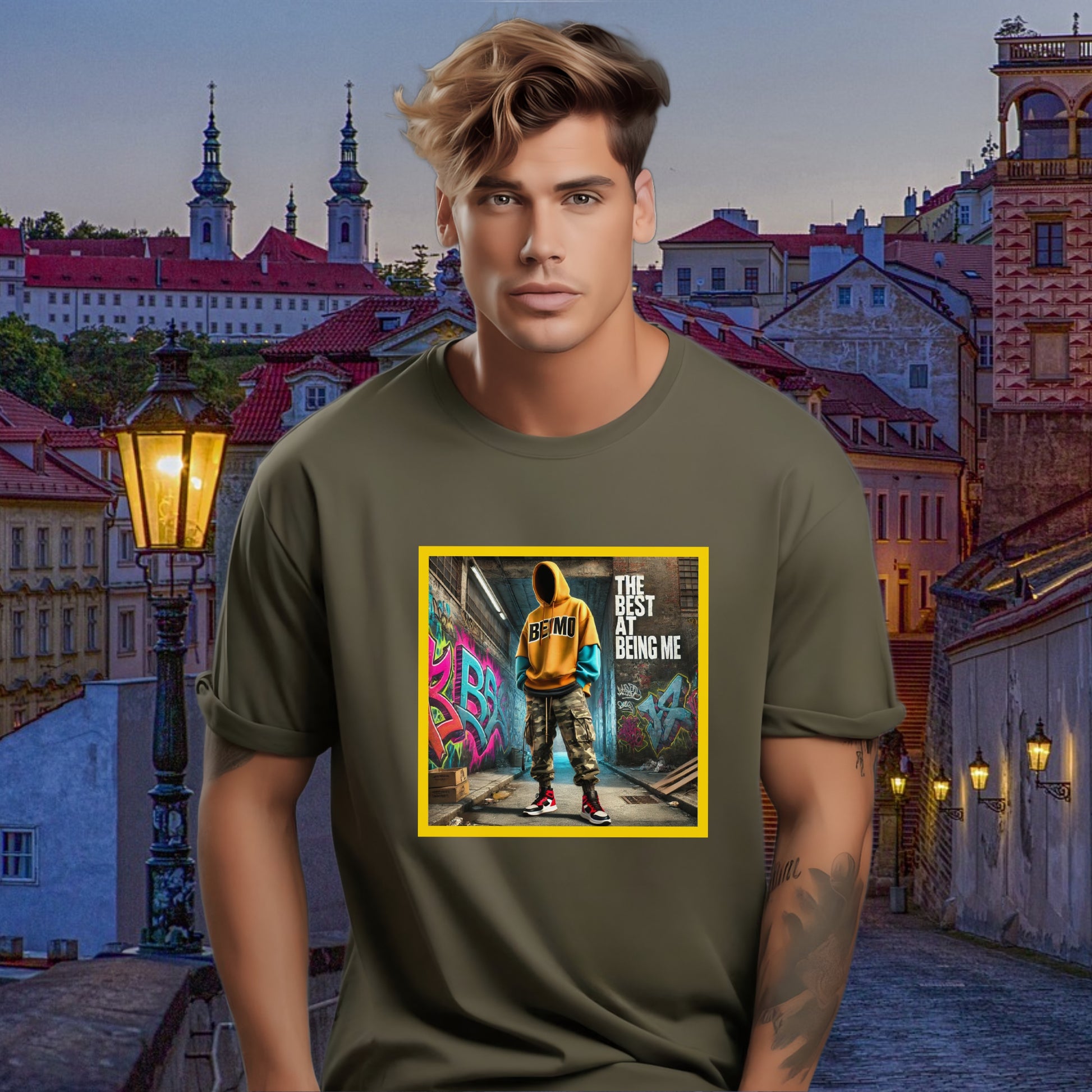 The Best Being Me Graffiti Style Graphic Tee product