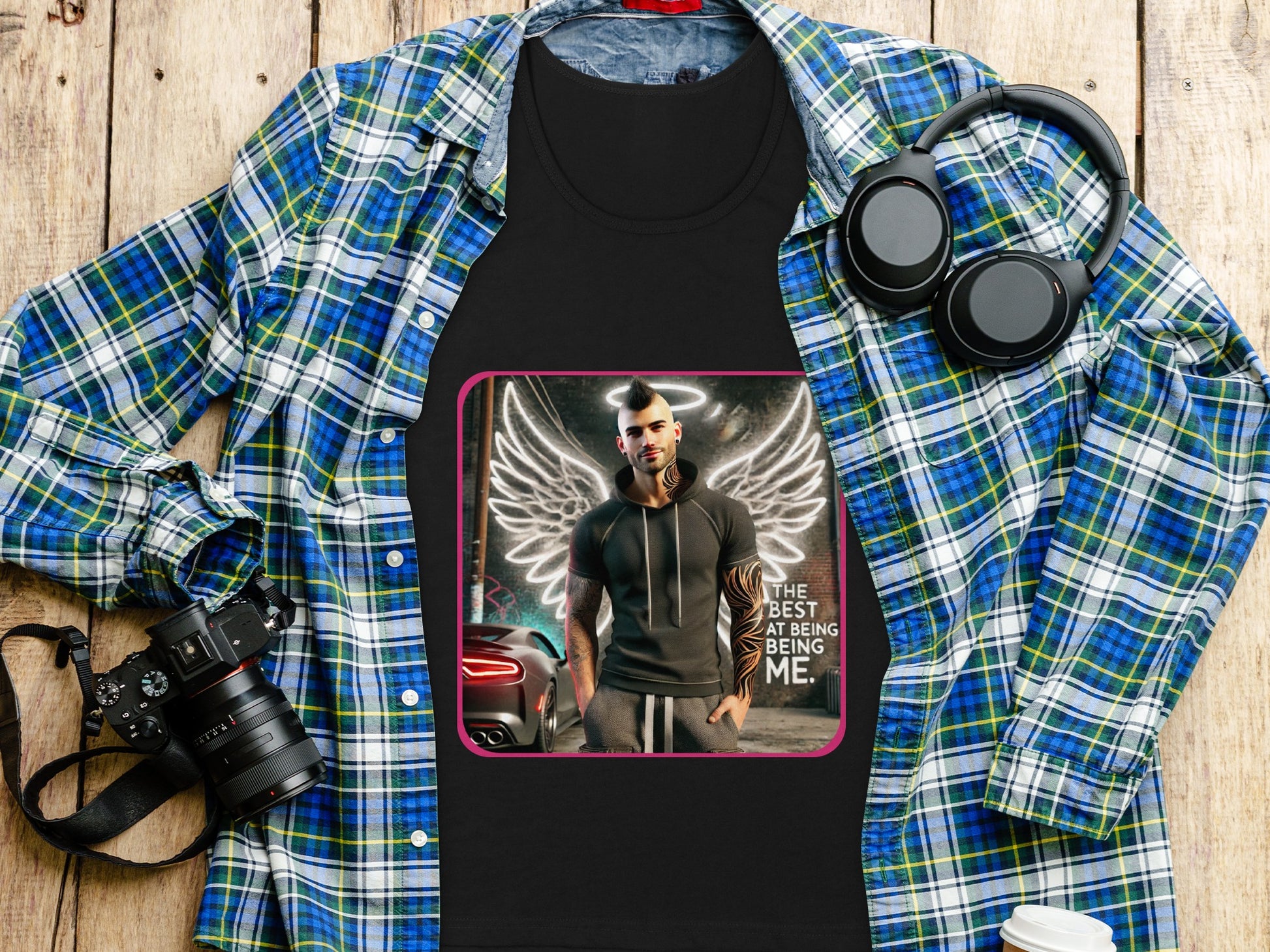 Unique Graphic Print Statement T-Shirt Product