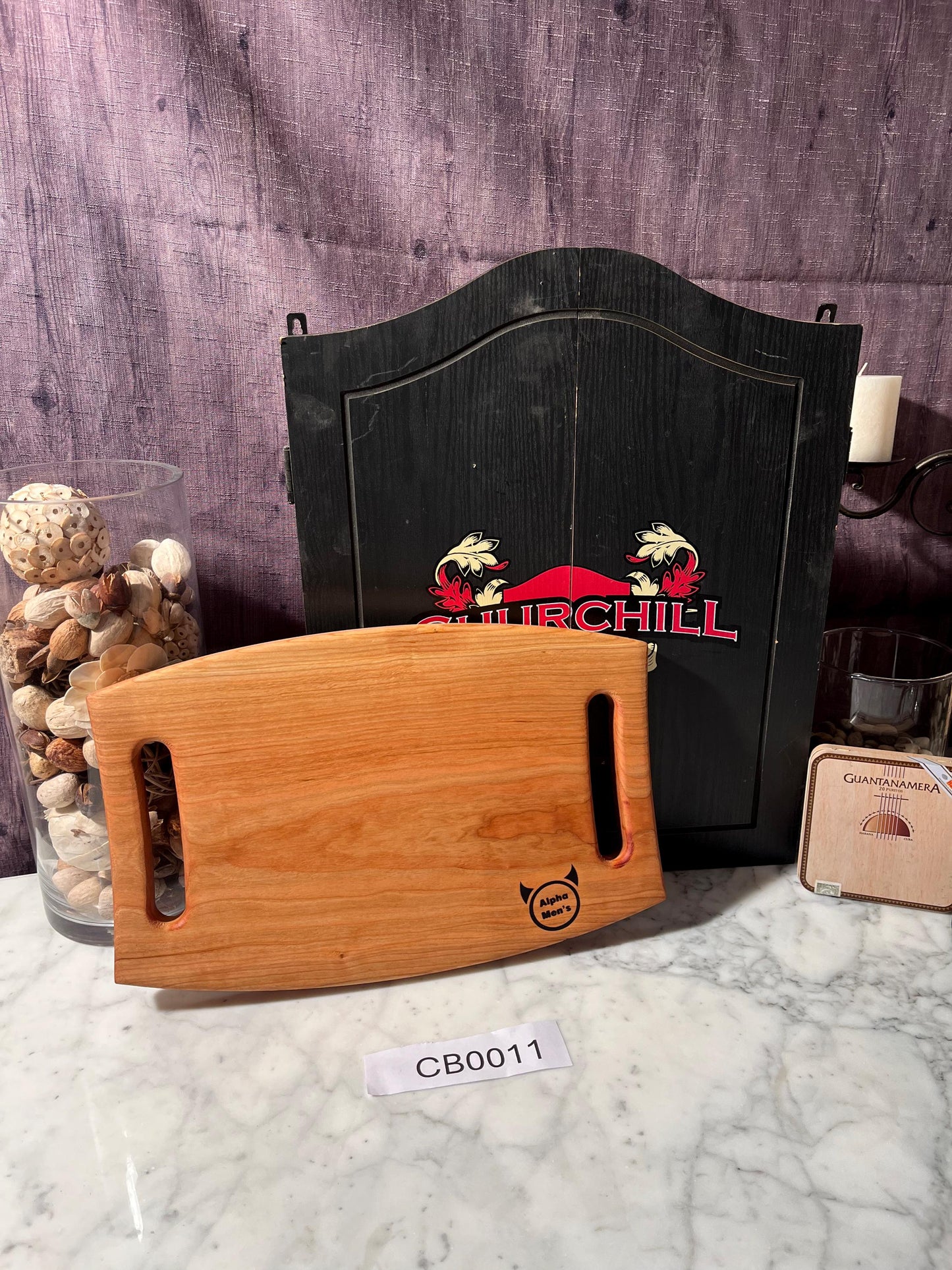 Handcrafted Charcuterie Board with Side Handles, Perfect for Serving Cheese and Meats, Ideal for Parties and Gatherings, Unique Kitchen Gift