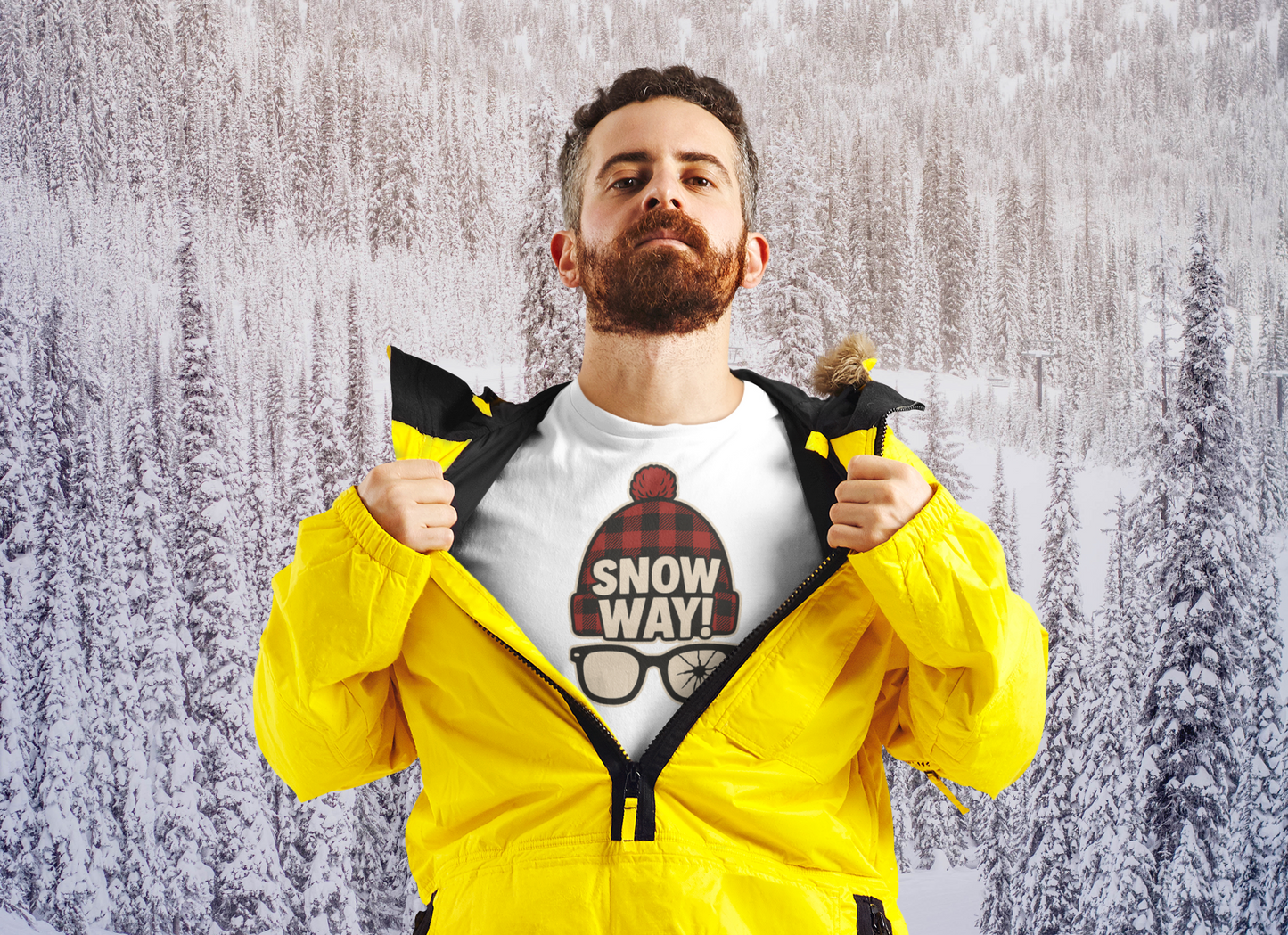 Snow Way! – Winter Streetwear Unisex Graphic T-Shirt