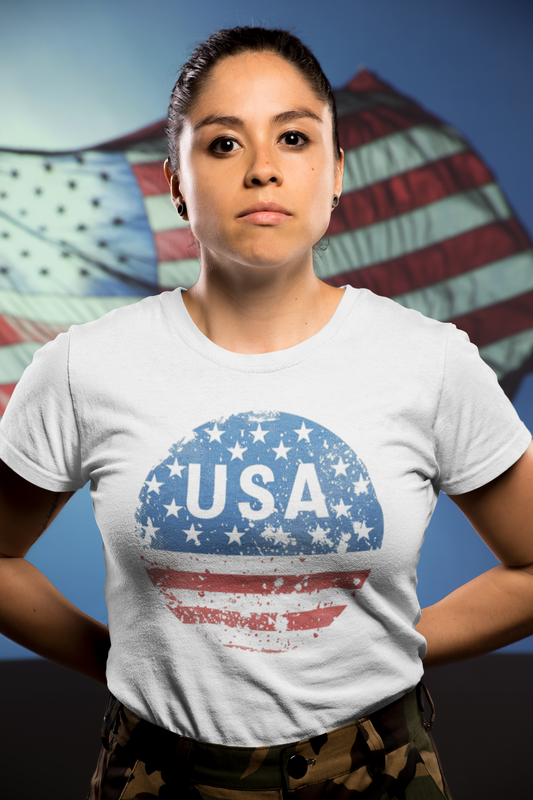 USA Legacy Badge – Unisex Streetwear Graphic Tee