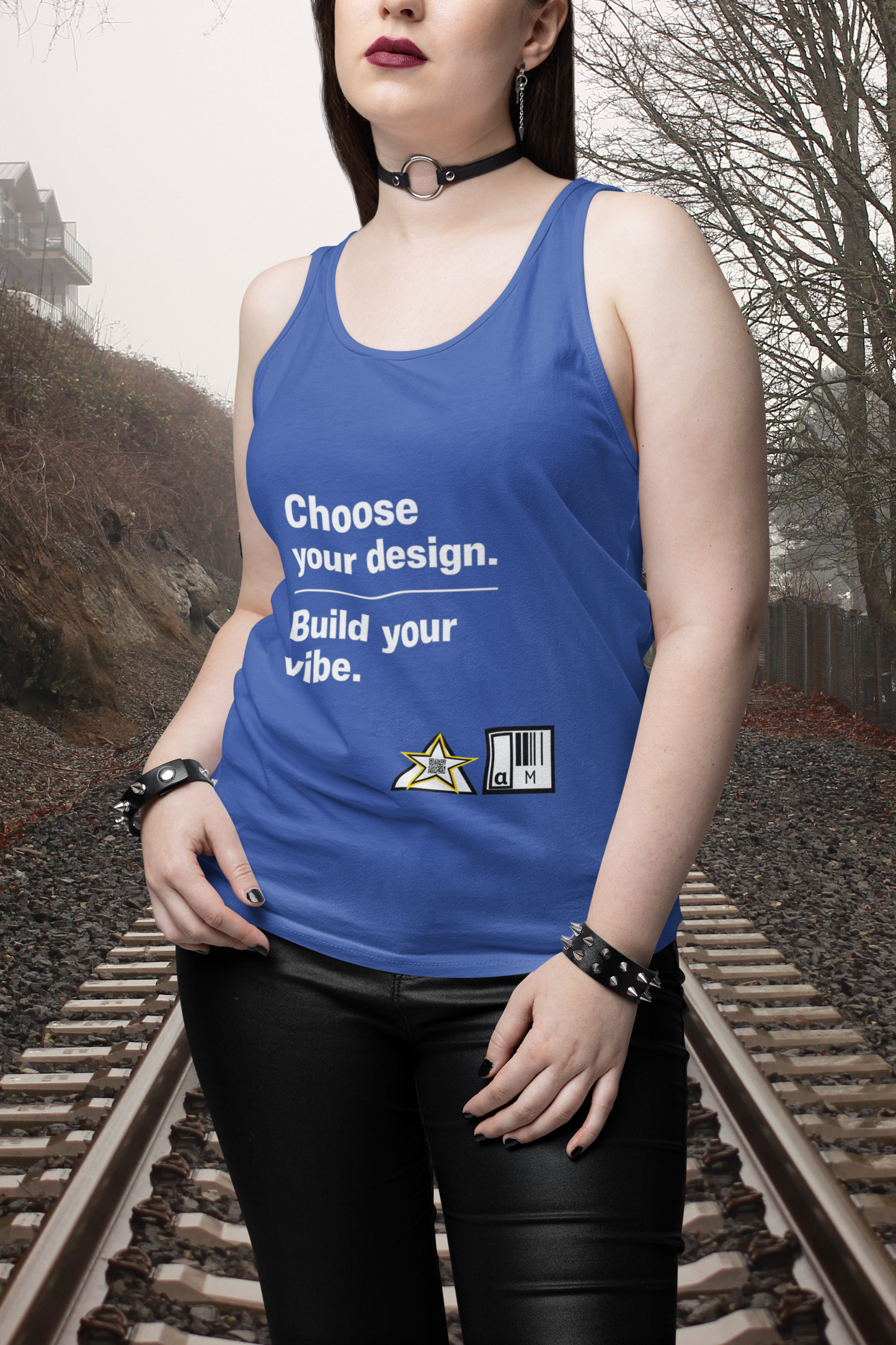 Custom Clean Light Tank Choose Your Design.       Build Your Vibe.