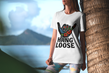 Hang Loose Authority – Unisex Bold Streetwear Graphic Tee