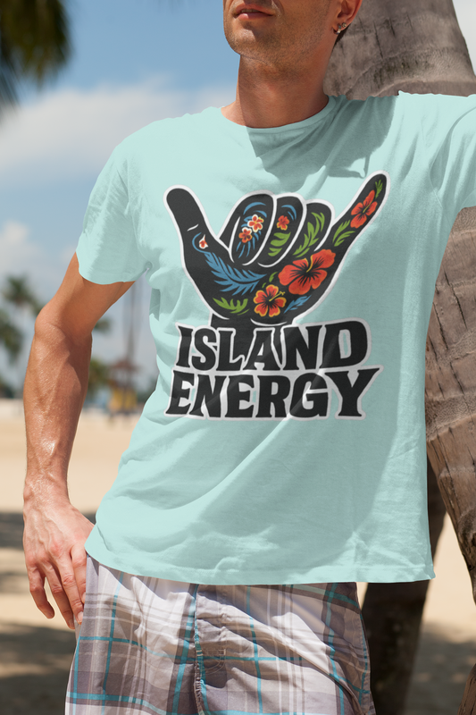 Island Energy Shaka Vibe – Unisex Streetwear Graphic Tee
