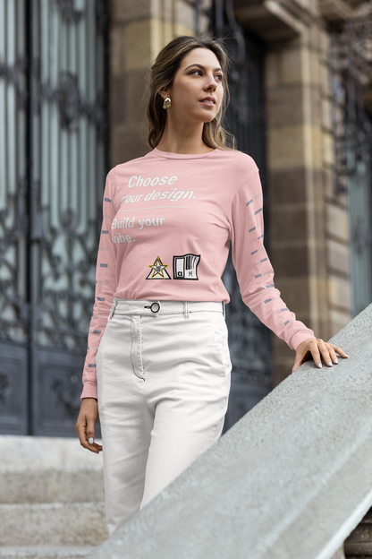 Custom Alpha Long Sleeve — Choose Your Design. Build Your Vibe.