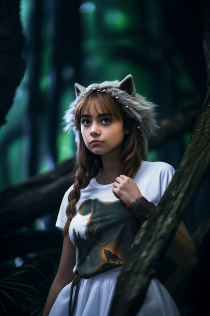 Midnight Wolf Instinct Tee – Unisex Streetwear Graphic Tee