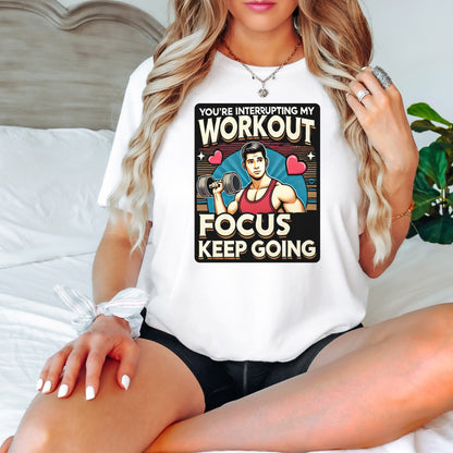 Funny Workout T-Shirt, Gym Motivation Tee, Fitness Humor Shirt, Weightlifting Gift, Exercise Quote Top, Men's Training Apparel