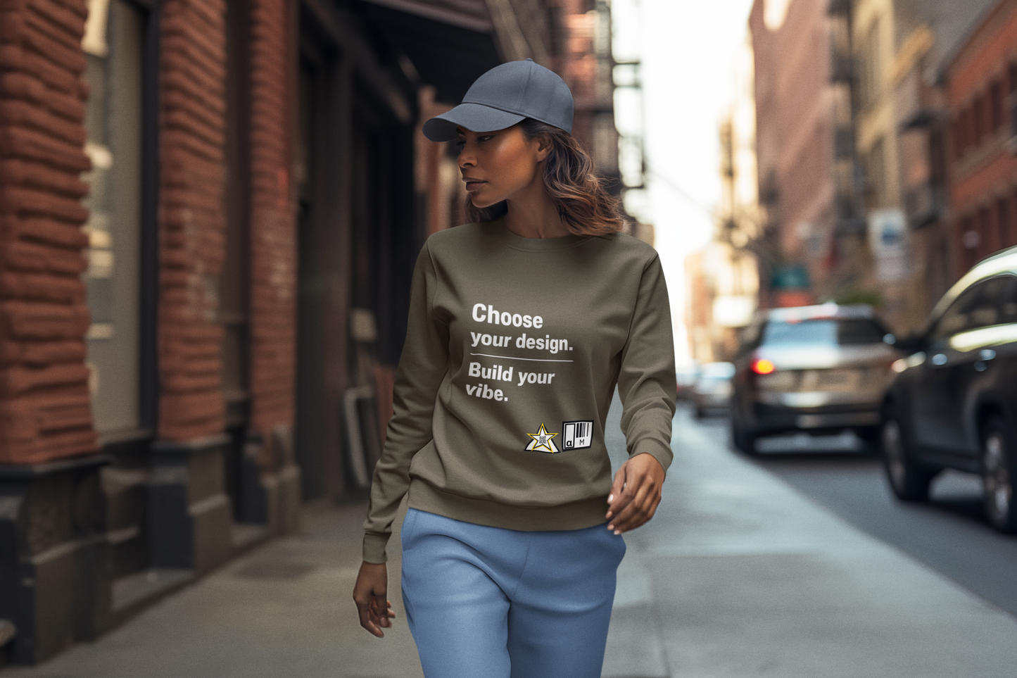 Custom Alpha Crewneck Choose Your Design Build Your Vibe Crewneck Sweatshirt