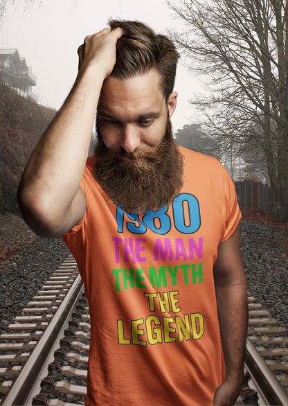 Born a Legend Since 1980 (editable)– Unisex Streetwear Graphic Tee
