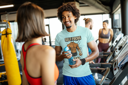 Fighter Self-Focus Men Muscle Power – Unisex Streetwear Graphic Tee