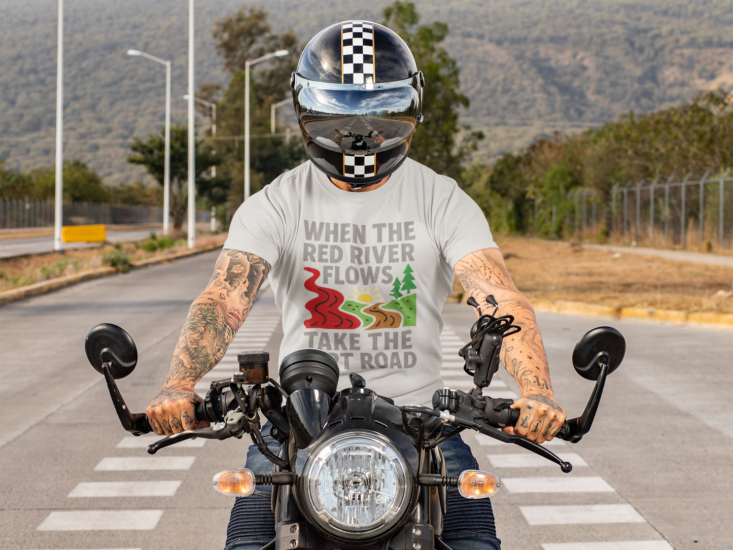 Take the Dirt Road – Unisex Streetwear Graphic Tee