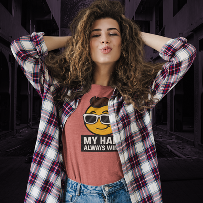 My Hair Always Wins Attitude Tee – Unisex Streetwear Graphic Tee
