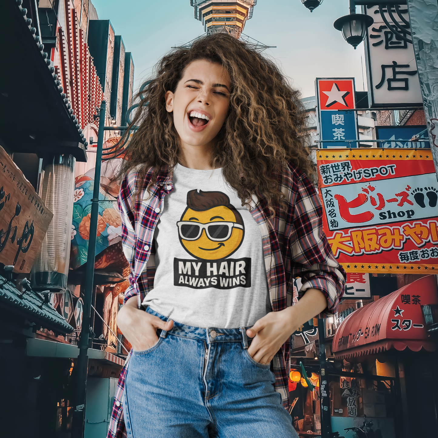 My Hair Always Wins Attitude Tee – Unisex Streetwear Graphic Tee