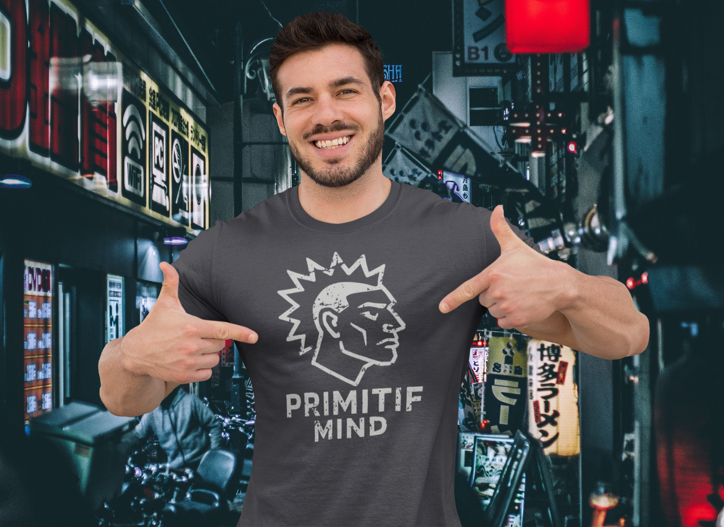 Primitive Instinct Mentality – unisex streetwear graphic tee