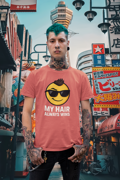 Hair Always Wins Attitude Tee – Unisex Streetwear Graphic Tee